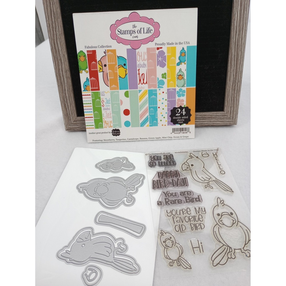 The Stamps of Life Birds2Stamp Clear Stamp & Die Set Bird Theme